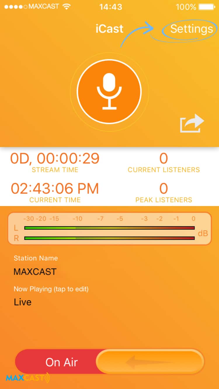 como transmitir radio com iphone