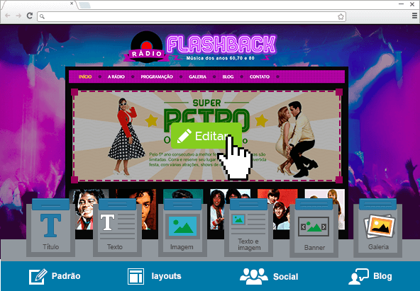 site administrável com os melhores recursos